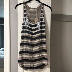 Allsaints hand embellished tank